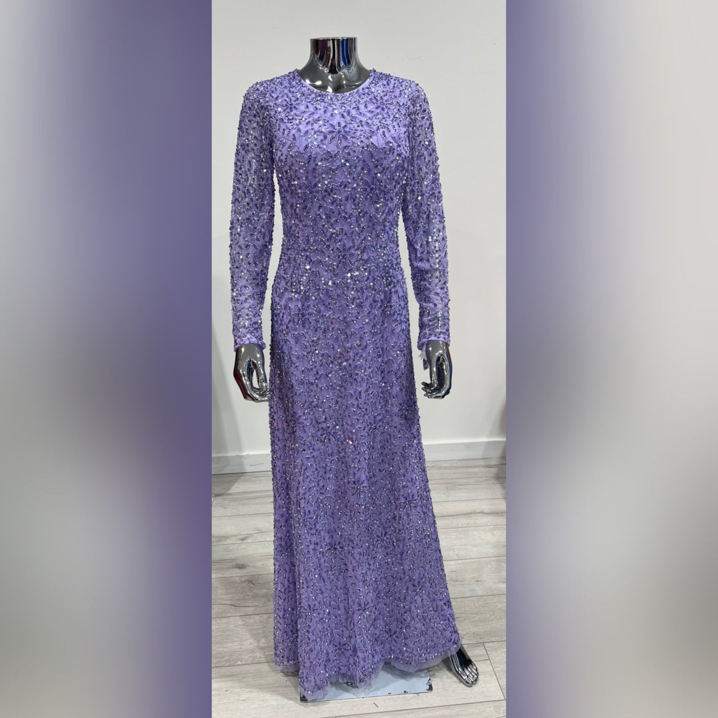 MG0558 - LILAC BEADED LONG SLEEVE